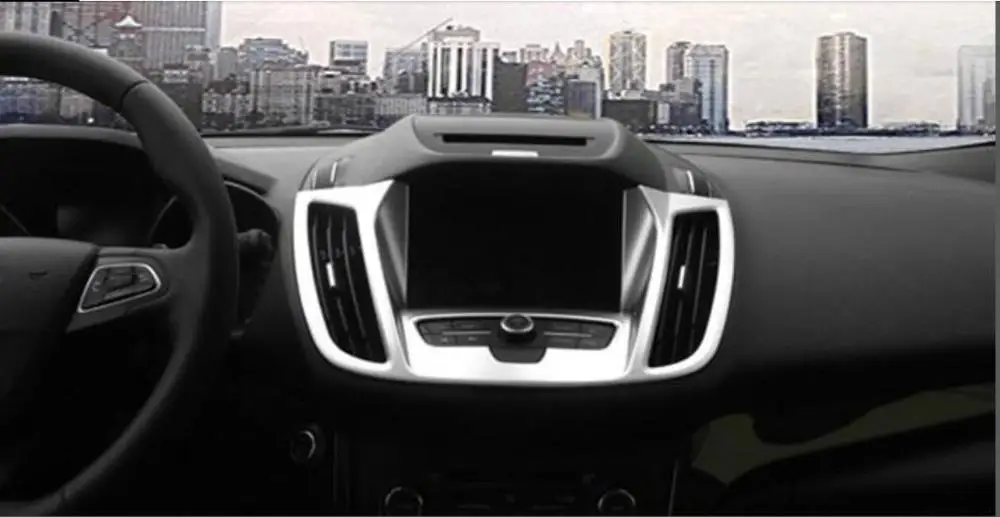 ABS Матовая Внутренняя Панель навигации рамка Крышка отделка 1 шт. для Ford Kuga Escape