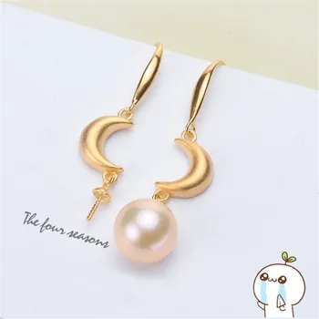 

Fashion Pearl Earrings Findings S925 Silver Plating Earrings Hooks Components Women DIY Jewelry Accessory