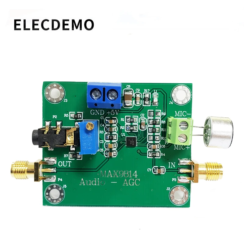 MAX9814 микрофон усилитель модуль аудио AGC микрофон сенсор Пикап микрофон звук