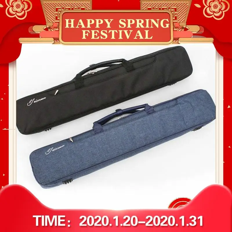 Billiard Pool Cue Case 7 Holes Oxford Cloth High Capacity Portable Carrying Case 1/2 Kit Profession