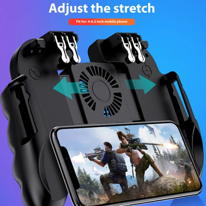 Мобильный игровой контроллер с охлаждающим вентилятором для IOS Android Phone PUBG Gaming GDeals