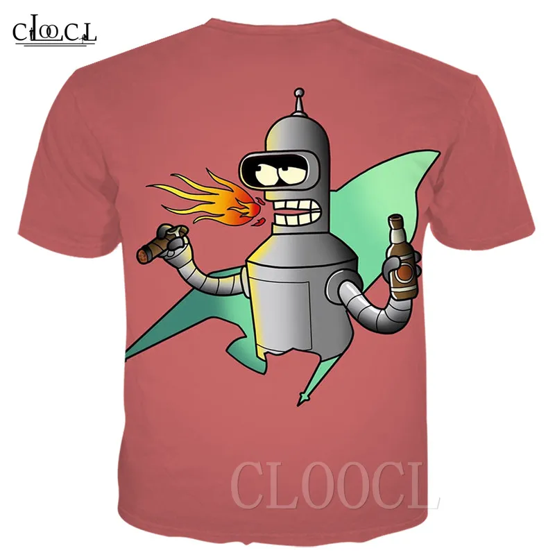 Футболки Futurama для мужчин и женщин; Летняя Повседневная футболка в стиле хип-хоп; футболка с 3D принтом из мультфильма аниме; толстовки Harajuku; модные пуловеры