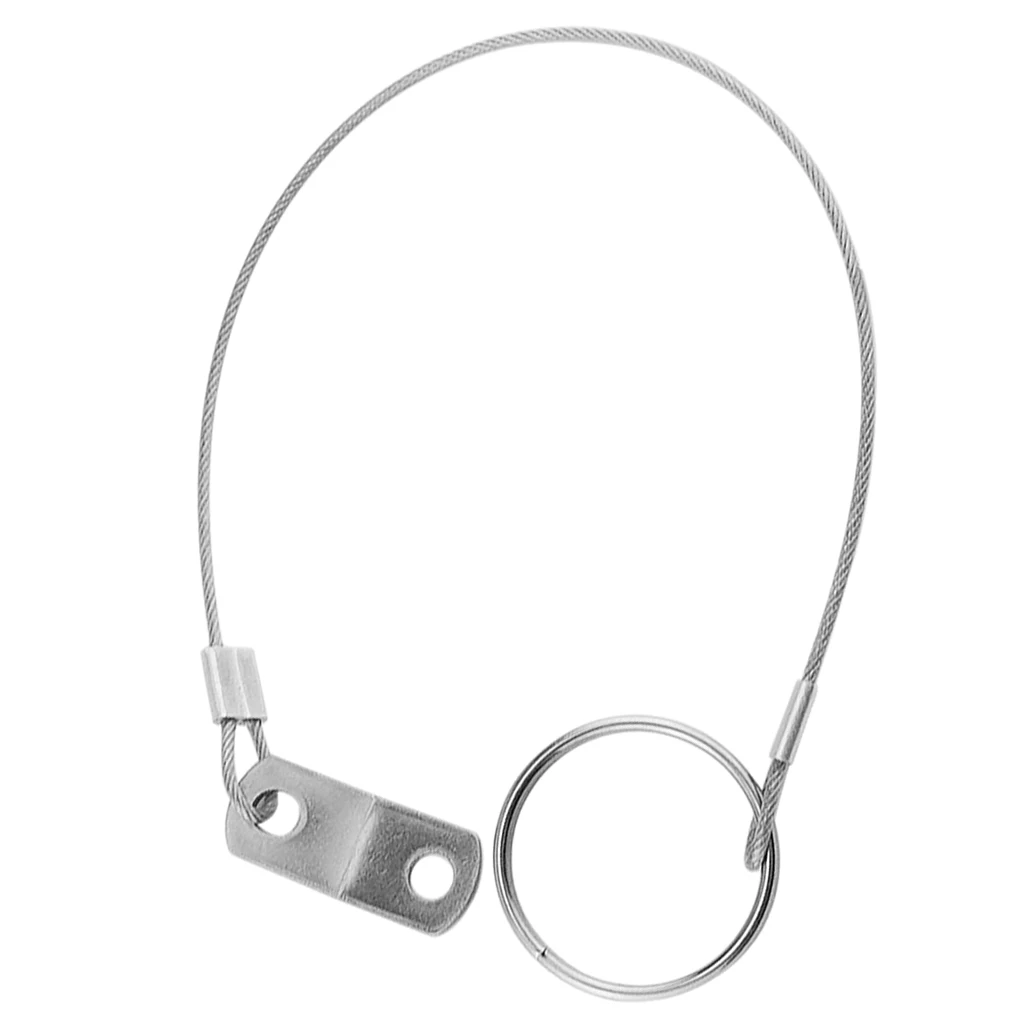 316 Stainless Steel Quick Release Pin Lanyard for Boat Deck Hinge 300mm