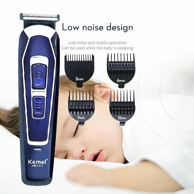  Kemei Hair Clipper Barber Hair Trimmer Electric Clipper Razor Shaver Beard Trimmer Men Shaving Mach