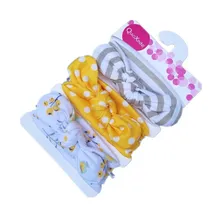 Европейская и американская детская лента для волос с бантиком из чистого хлопка, мягкая розовая повязка для волос с кроликом и ушастым ухом, аксессуары для волос для крещения принцессы, 3 шт