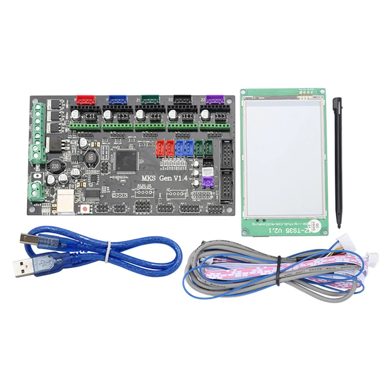 

Mks Gen V1.4 Motherboard Mks Tft35 Press Screen Color Display Mks Tft 3D Printer Control Unit Diy Starter Kits