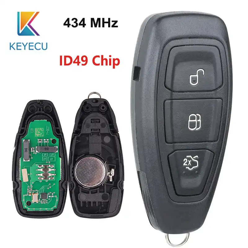 Keyecu Smart Remote Key 3 Button 434mhz Id49 Pcf7953 Chip For Ford Focus C Max Focus Grand C Max Mondeo 14 18 Fcc Kr Car Key Aliexpress