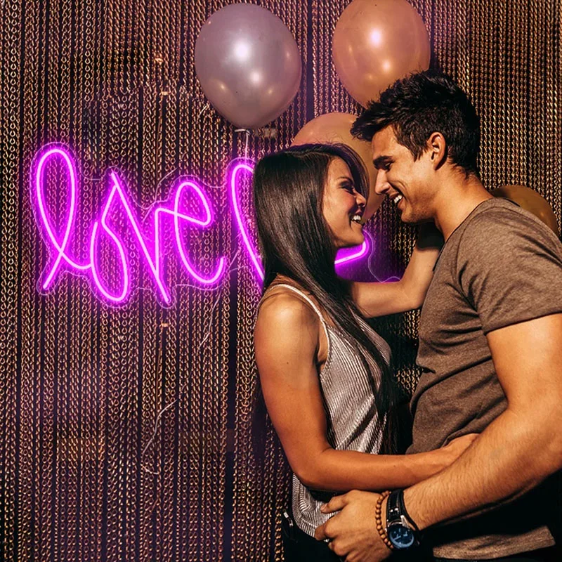 

Неоновая вывеска LOVE ME на заказ, Настенный декор для спальни, гостиной, подарок для девушки, шикарная современная лампа, уникальный домашний декор, неоновая вывеска