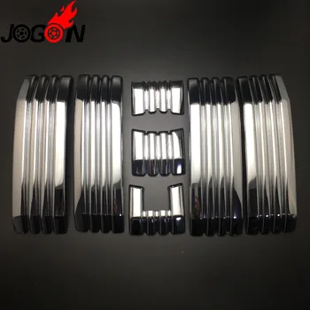 

NEW! ABS Chrome Front Center Grille Grill Cover Trim 7pcs For Toyota Prado FJ150 LC150 2018 Car styling