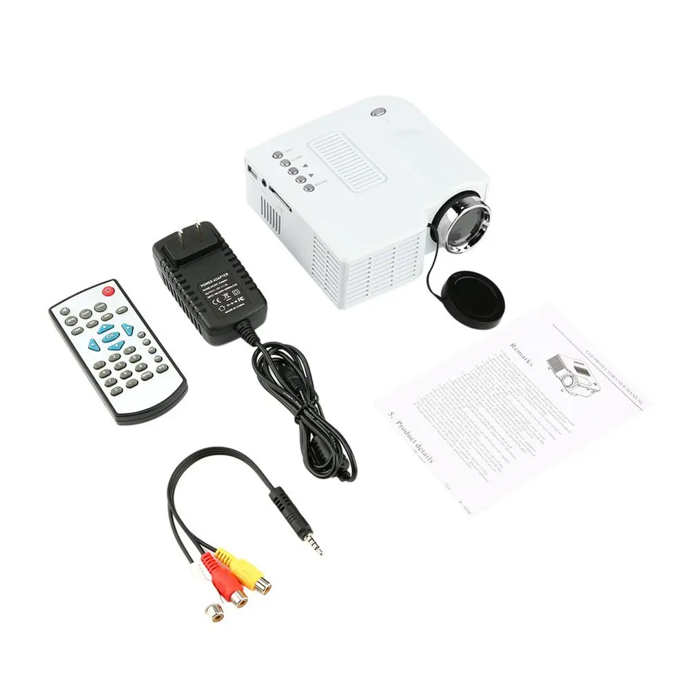UC28 Мини-проектор HD home 1080P микро Портативный светодиодный проектор ЖК-дисплей технология для дома развлечения конференц-системы