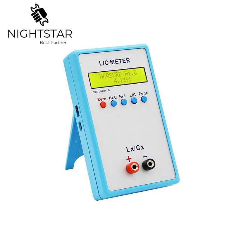 LC200A Inductance Inductor Capacitance Capacitor L/C Multimeter Meter Tester Capacitance Digital LCR Meter afbeelding