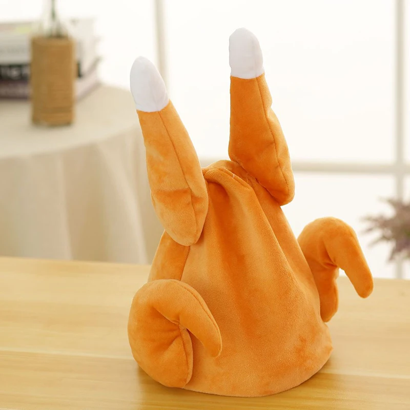 New Style Carnival Thanksgiving Party Adult Turkey Hat Chicken Leg Cap Hats Party Decoration Hat Gift For Christmas