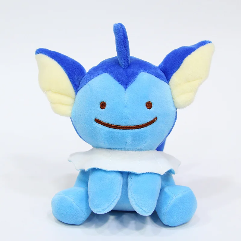Vaporeon 12 см/25 см Карманный Ditto Мягкие плюшевые куклы Трансформеры Иви и Пикачу Sylveon Espeon Eeveelution двухсторонние Детские куклы игрушки SA3204 - Цвет: Vaporeon