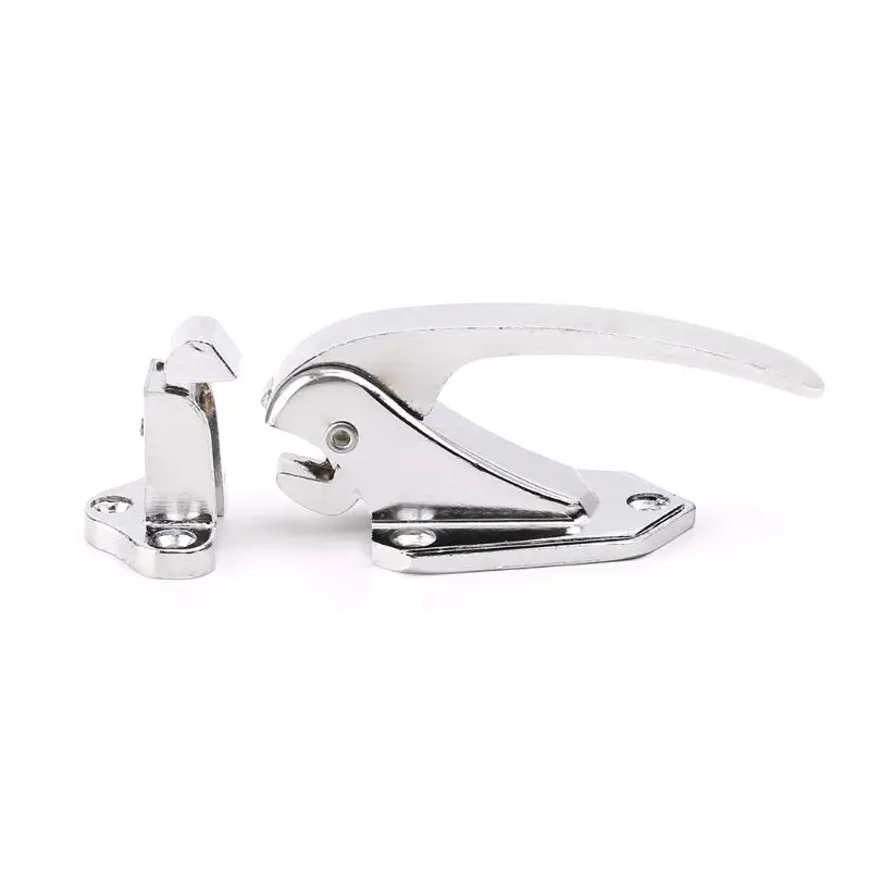 New Zinc Alloy Door Handle Lock Spring Loaded Pull Handle Latch For Oven Refrigerator Freezer