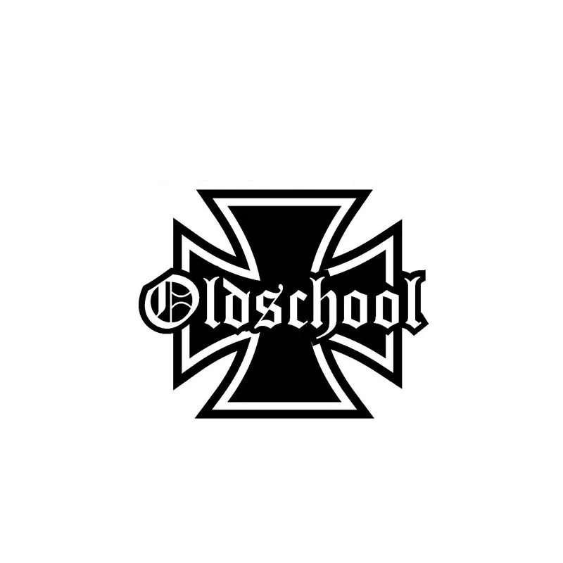 

Personalized Old School Car Stickers and Decal Cover Scratches Motorcycle Bumper Window Windshield Accessories PVC 14cm X 11cm