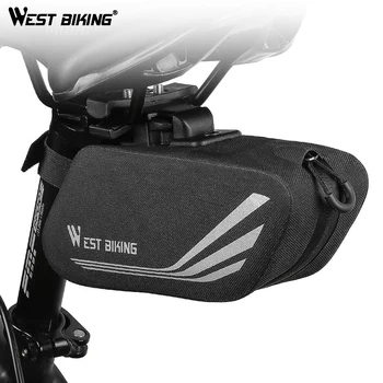 

WEST BIKING Bike Tail Bag Cycling Rear Seatpost Pouch Reflective Seat Saddle Package MTB Road Bike Accessories Bicycle Bags