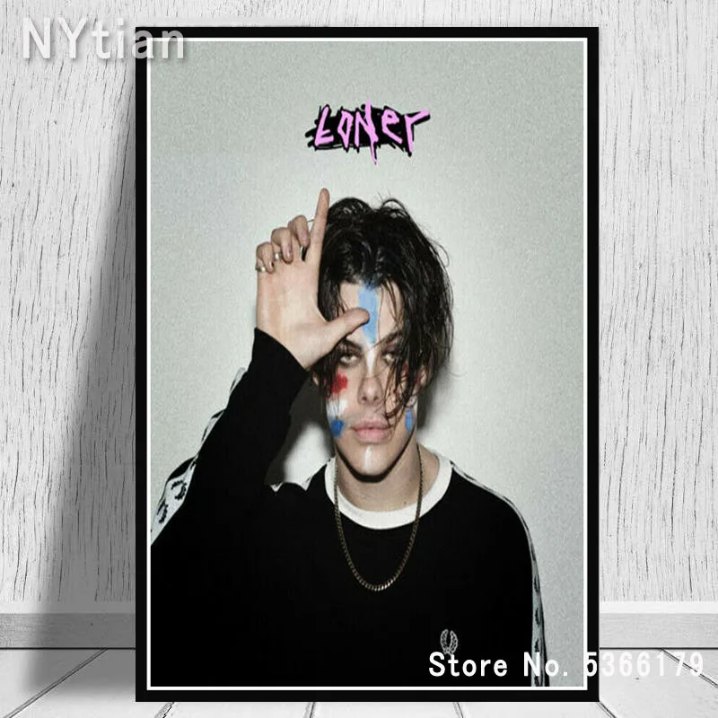 NT228 плакат печать Yungblud музыка певица Звезда концертный век ответственность настенная живопись картина холст Декор для дома комнаты - Цвет: Цвет: желтый