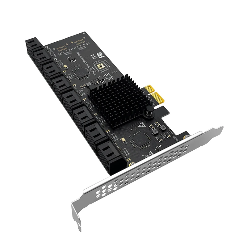 Адаптер SATA PCIe 16 портов III на PCI Express X1 контроллер плата расширения конвертер для