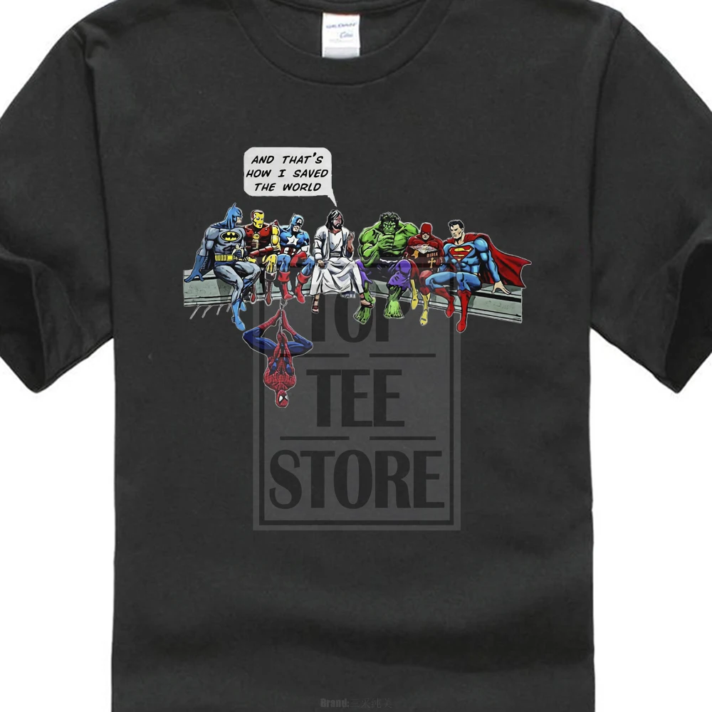 Shirt Jesus And Superheroes Christian 