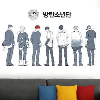 

Bangtan Boys Group bt Wall Sticker Kpop Group Wall Paper Souvenir Army Gift Jin Suga Jhope Rm V Jimin Jk Boy With Love