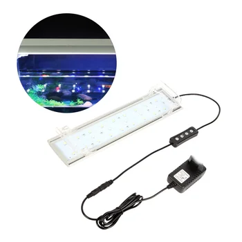

30cm 10W Aquatic Plant Lighting Full Spectrum Color Changing Light Dimming Timing LED Aquarium Lamp for Fish Tank with EU Plug (