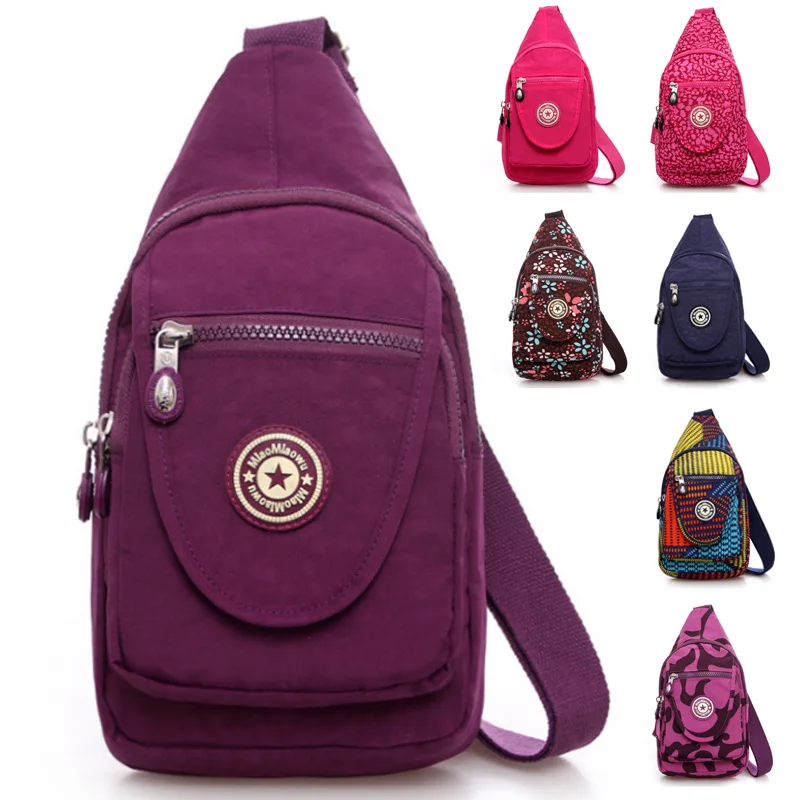 

New Style WOMEN'S Bag Wash Cloth Canvas Chest Bag Fashion Casual Shoulder Bag Multi-functional Casual Over-the-shoulder Bag