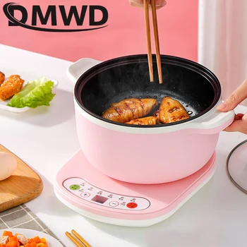 

DMWD Multifunctional Electric Cooker Non-stick Food Noodle Cooking Skillet Egg Steamer Soup Heater Pot Frying Pan Hot pot EU US