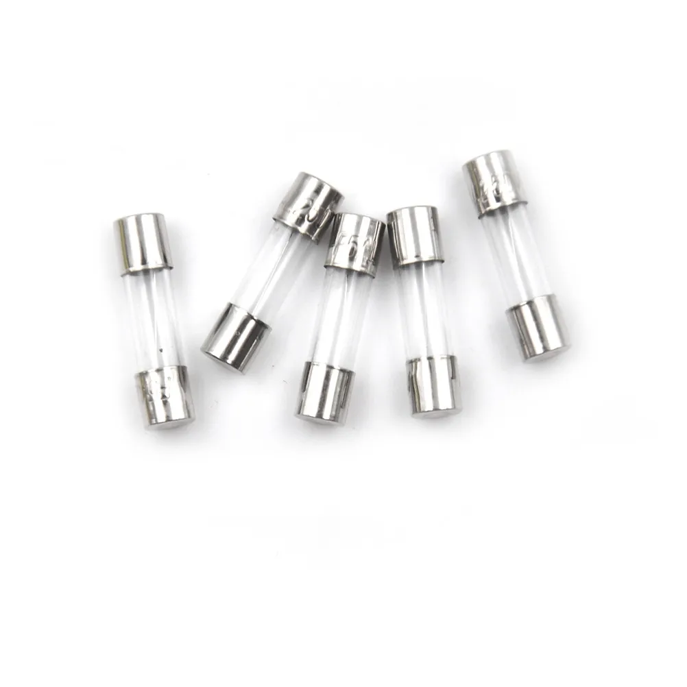 100 шт./лот 5*20 мм 0.5A 1A 3A 3.15A 5A 10A 15A 20A Стекло плавкая вставка