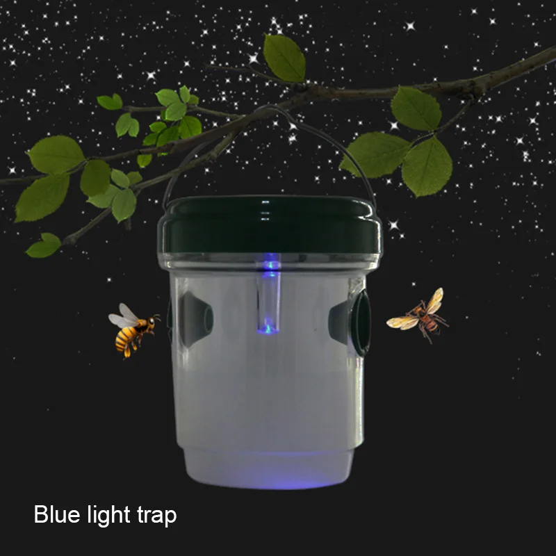 

Wasp Trap Catcher With Solar Powered Reusable Ultraviolet LED Light For Bees Fly Bugs SEP99