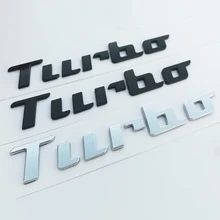 Handschrift Schrift Stil ABS Buchstaben Emblem Turbo für Käfer Auto Styling Stamm Logo Abzeichen Aufkleber Chrom Matt Schwarz Glänzend Schwarz