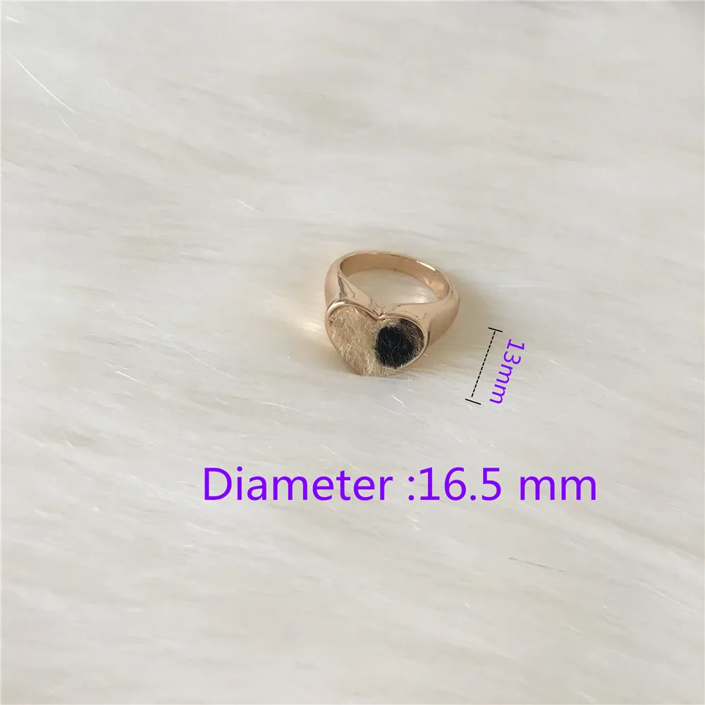 R21034-16.5MM Модные ювелирные изделия Золотое покрытие монета лицо выгравировано квадратное кольцо для женщин девушек - Цвет основного камня: R21034-16.5MM