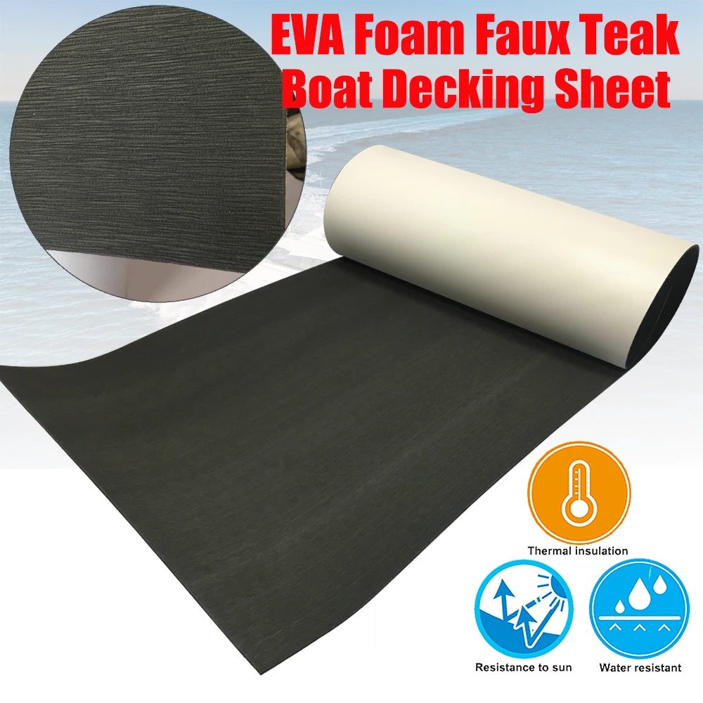 VGEBY Border Strips for EVA Foam Sheet Car Marine Boat Flooring Mat Non?Slip Yacht Self Adhesive Boat Decking Pad 