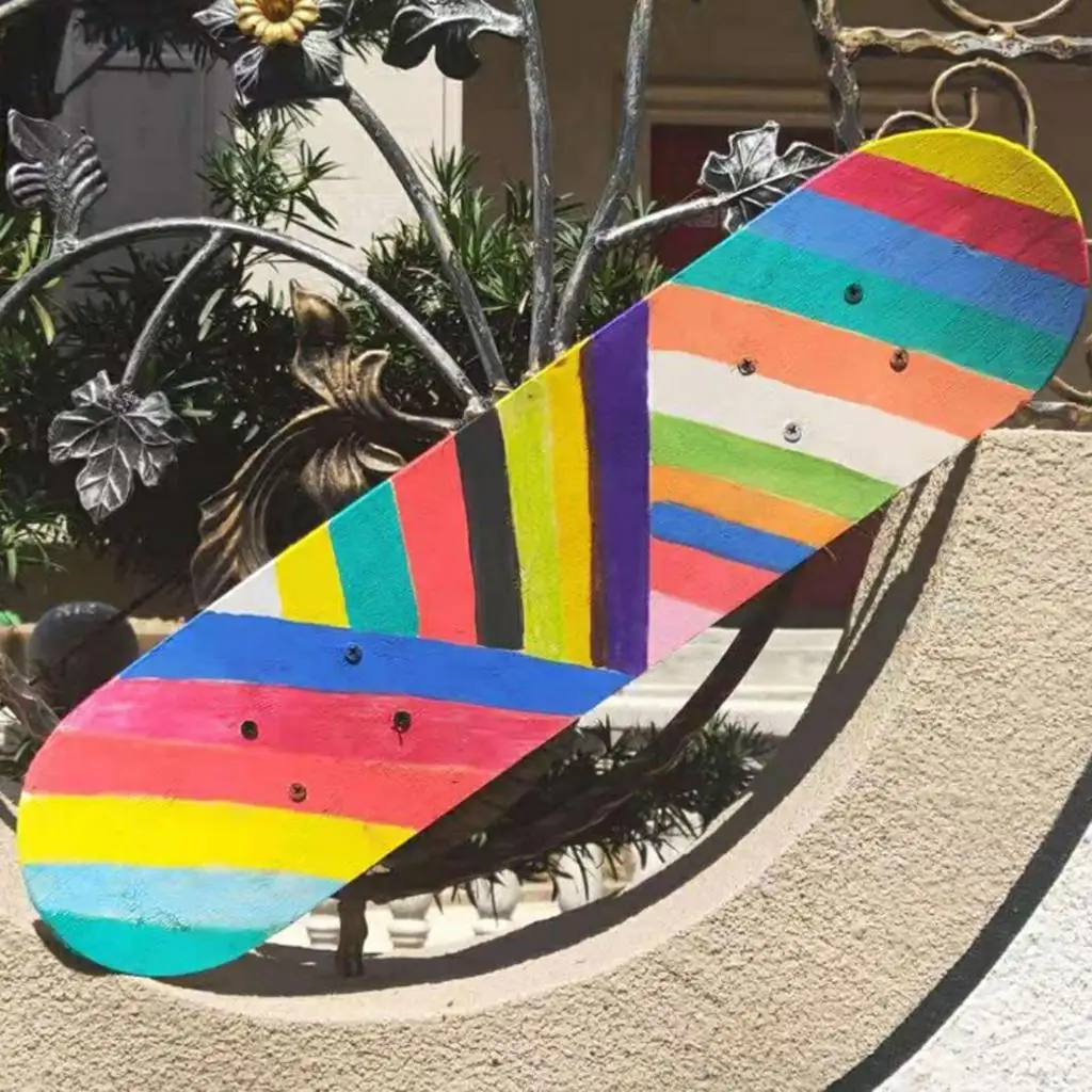 Pro Kids Skateboard Complete Wheel Truck Maple Wood Deck Solid Blank Longboard Skateboard DIY Blank Deck 60x15cm