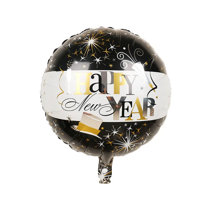Вечерние шары для шампанского, виски, пива, 18 дюймов, новогодний круглый Гелиевый шар, Рождественский Декор