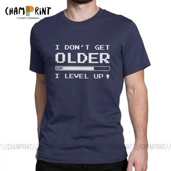 

Men I Don't Get Older T-Shirt Grandpa Dad Brother Uncle Birthday Gift Tops Short Sleeve Clothes Cotton Tees Graphic T Shirt