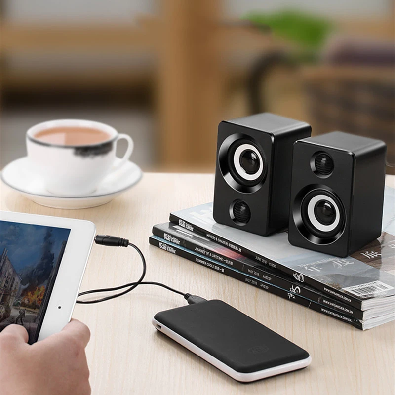 USB проводные компьютерные колонки 2 шт. музыкальный проигрыватель сабвуфер для