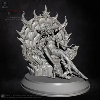 

1/24 Resin Figure Kit Throne Witch Model Self-assembly C2Y7