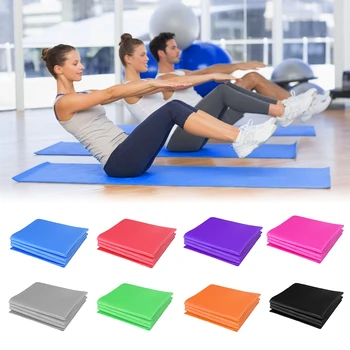 

PVC Foldable Yoga Mat Fitness Gymnastics Carpet Pilates Gym Sports Exercise Workout Floor Cushion Pad 173x61x0.4cm