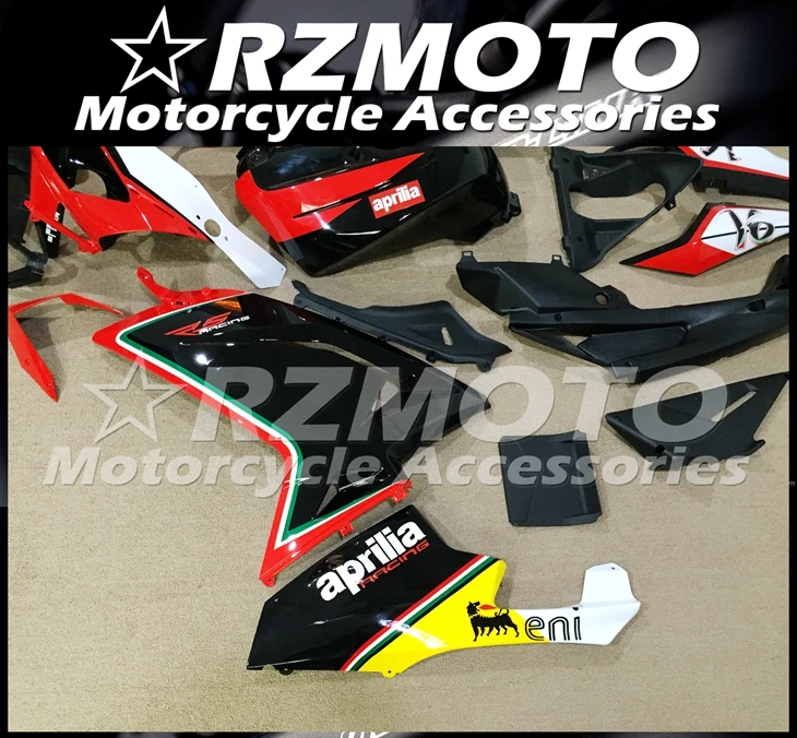 Инъекций ABS Полный обтекатели Наборы подходит для Aprilia RS125 2006 2007 2008 2009 2010 2011 06 07 08 09 10 11 Боди Комплект красного и черного цвета