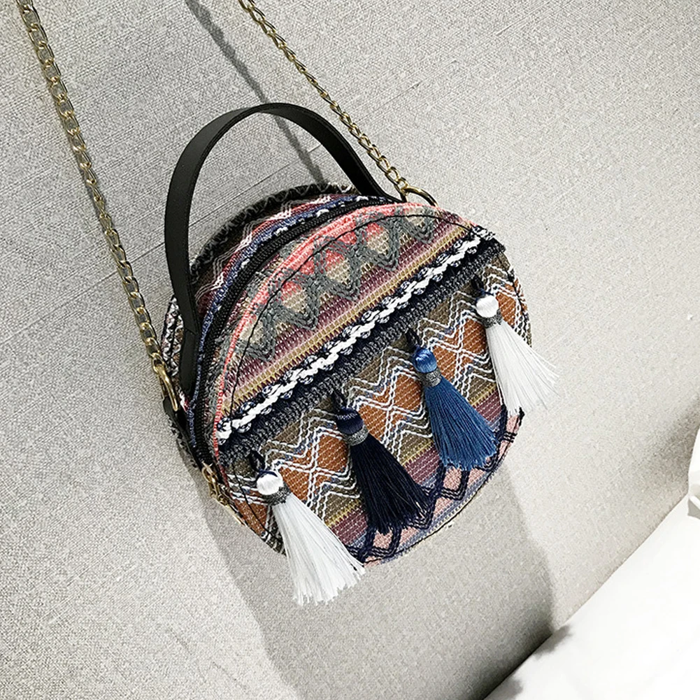 Женская Кожаная синяя сумка-хобо с бахромой женская сумка Boho кошелек на плечо сумка с кисточками