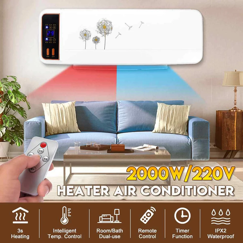 wall mounted room heater air conditioner