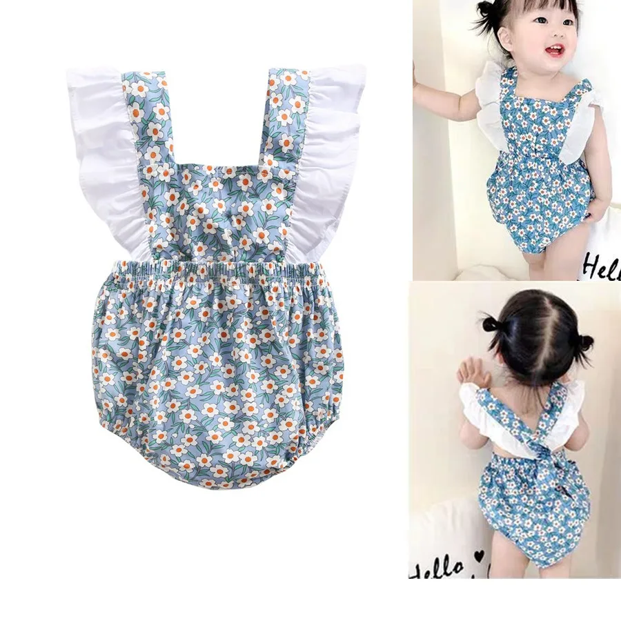 

Baby Girl Summer Clothes Baby Girls Flower Romper High Quality infant Baby Troddler Onesie 2020 Kids Clothes