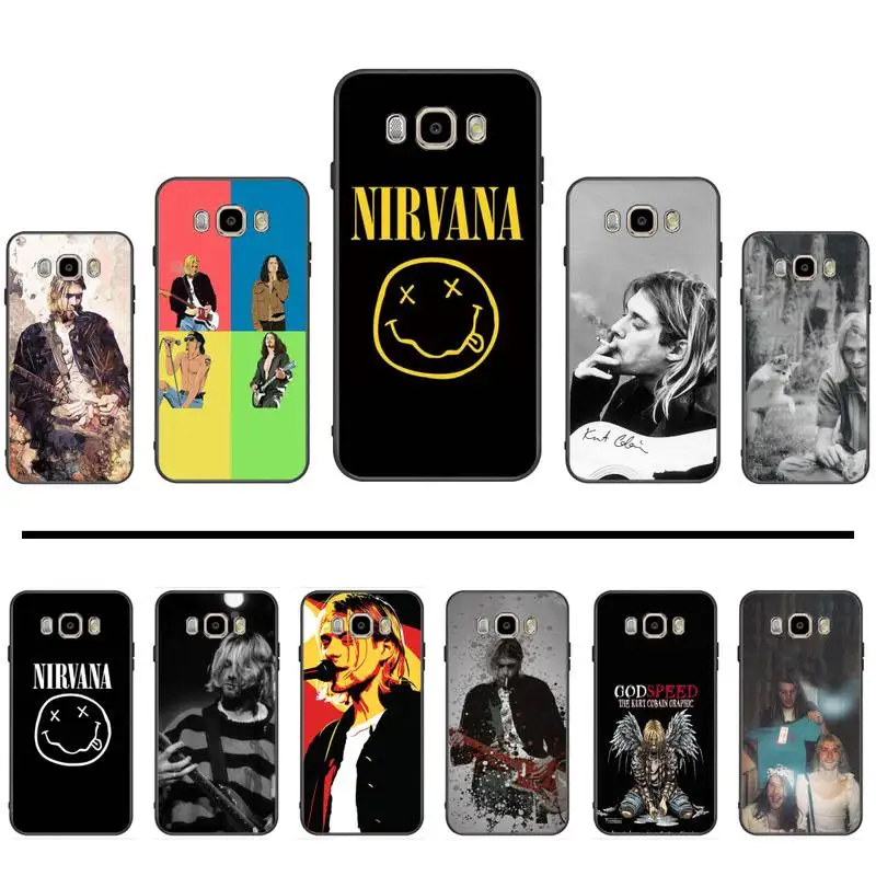Nirvana Kurt Donald Cobain американский певец чехол для телефона Samsung Galaxy J2 J4 J5 J6 J7 J8 2016 2017 2018