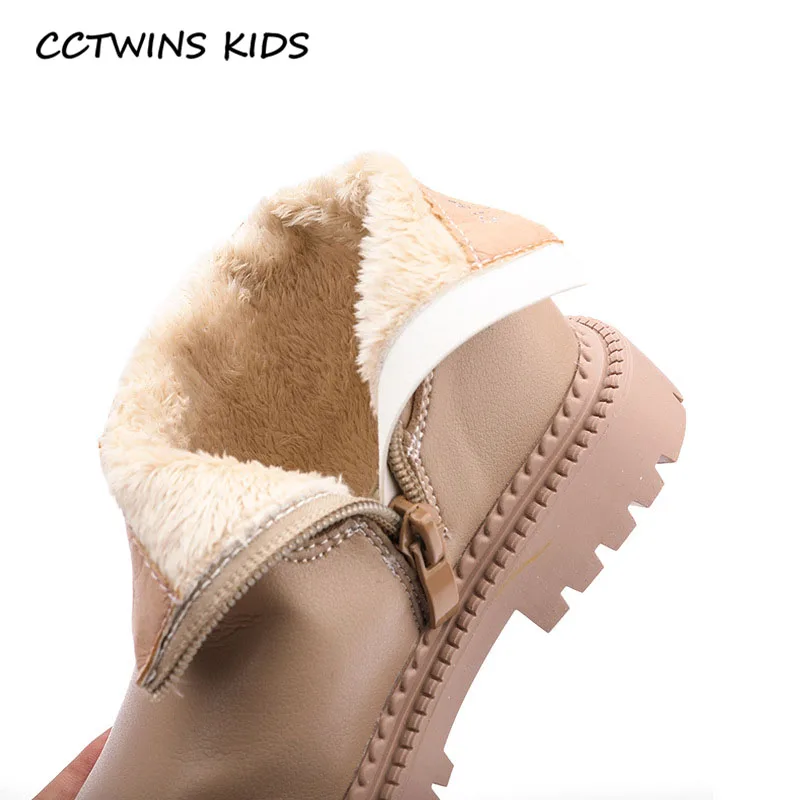 CCTWINS/детская обувь; коллекция года; зимние модные детские ботильоны; Теплая обувь для маленьких девочек; брендовые черные ботинки для мальчиков; для малышей; FB1754