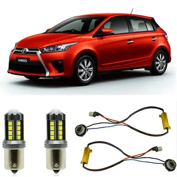 

Fog lamps For TOYOTA YARIS P15 Stop lamp Reverse Back up bulb Front Rear Turn Signal error free 2pc