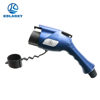 

EV Charger Type 1/2 Adaptor Plug Connector IEC 62196 Male,Female Plug 3 Phase 1 Phase 16A 32A