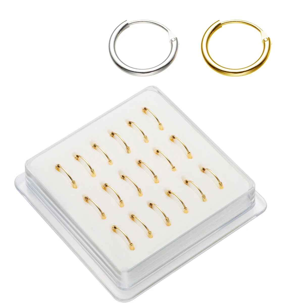 пирсинг в нос серьги серебро 925