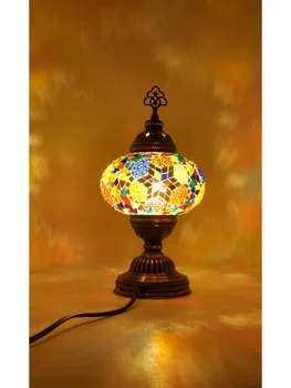 

amazing turkish table lamp/handmade mosaic stained glass decorative bedside light/turkish lamp