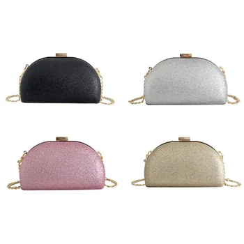 

New Wave Evening Dinner Bag Shell Bright Face Fashion Clutch Bag Chain Shoulder Messenger Bag