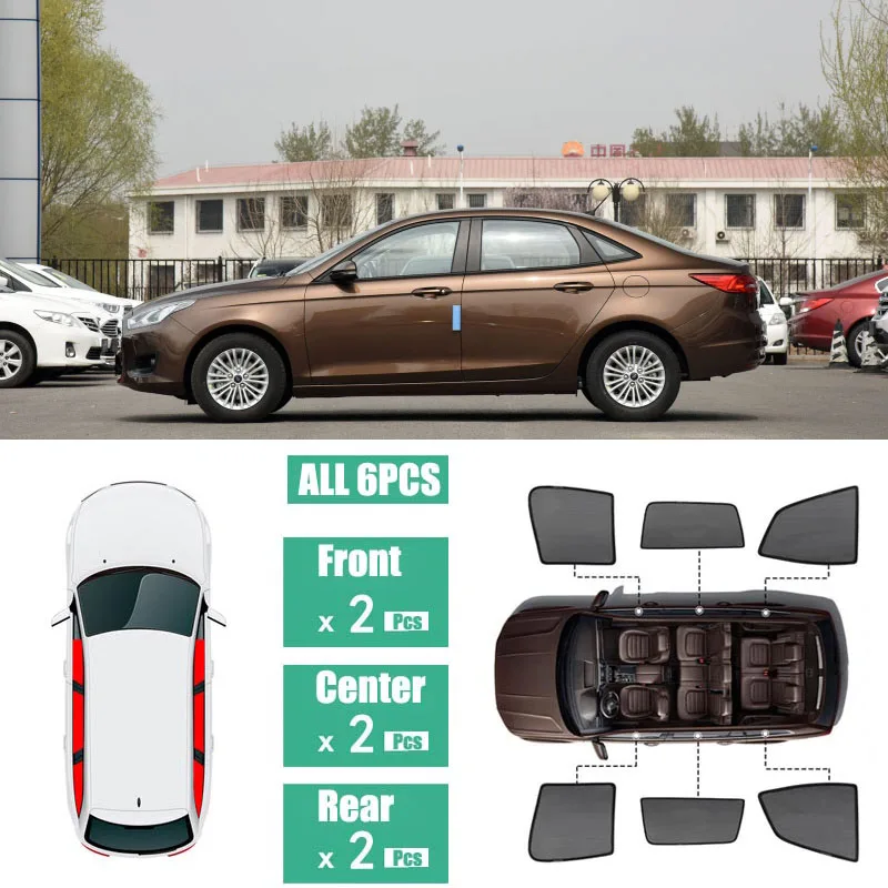 

Side Windows Magnetic Sun Shade UV Protection Ray Blocking Mesh Visor Fit For Ford Escort 2013-2019
